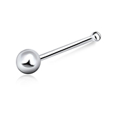 2.5mm Ball Shaped Silver Bone Nose Stud NSKD-63